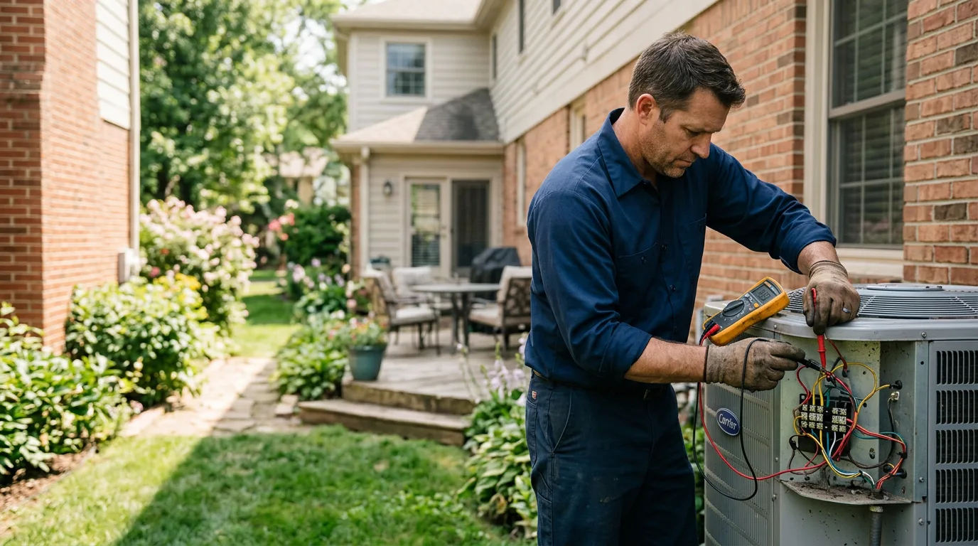 HVAC technician working near Litchville, ND